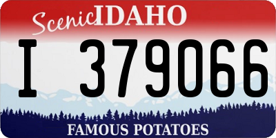 ID license plate I379066