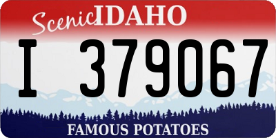 ID license plate I379067