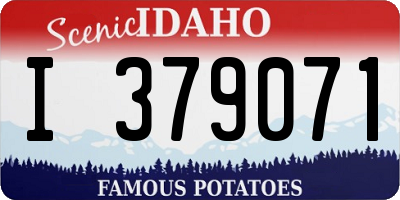 ID license plate I379071