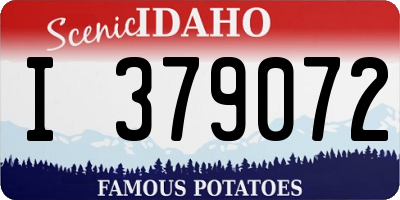 ID license plate I379072