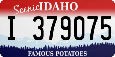 ID license plate I379075