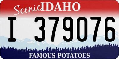 ID license plate I379076