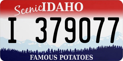 ID license plate I379077