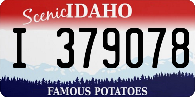 ID license plate I379078