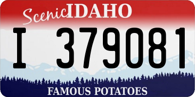 ID license plate I379081