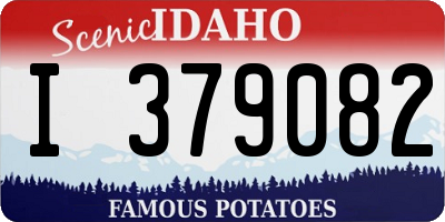 ID license plate I379082
