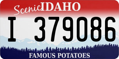 ID license plate I379086