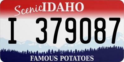 ID license plate I379087