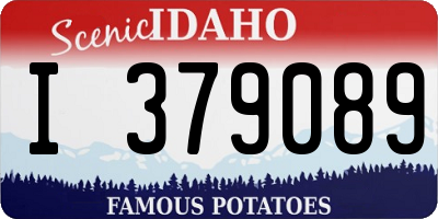 ID license plate I379089