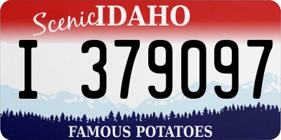 ID license plate I379097