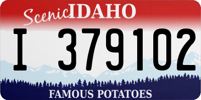 ID license plate I379102