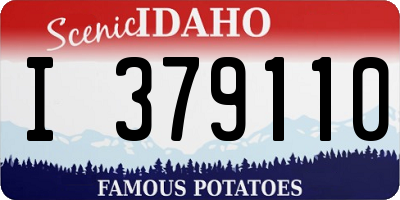 ID license plate I379110