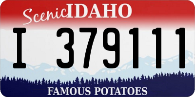 ID license plate I379111