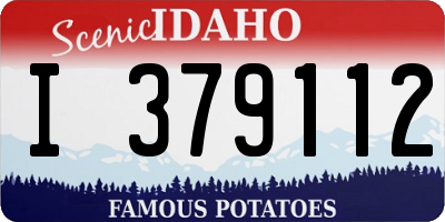 ID license plate I379112