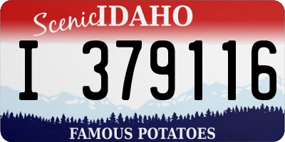 ID license plate I379116