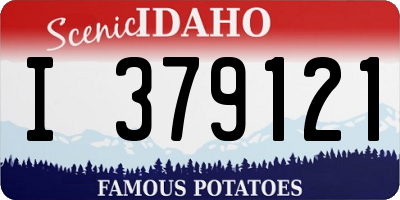 ID license plate I379121