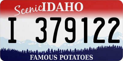 ID license plate I379122