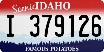 ID license plate I379126