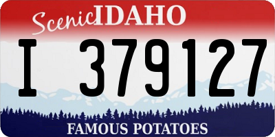 ID license plate I379127