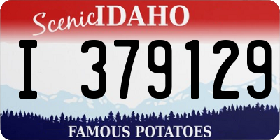 ID license plate I379129