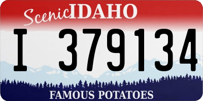 ID license plate I379134