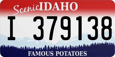 ID license plate I379138