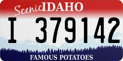 ID license plate I379142