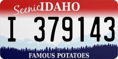 ID license plate I379143