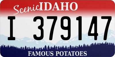 ID license plate I379147