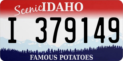 ID license plate I379149