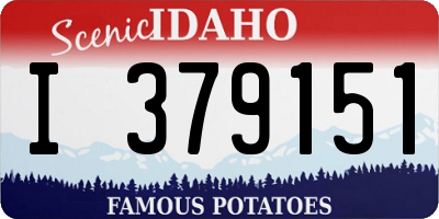 ID license plate I379151