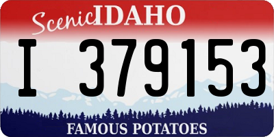 ID license plate I379153