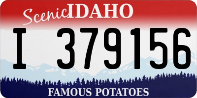 ID license plate I379156