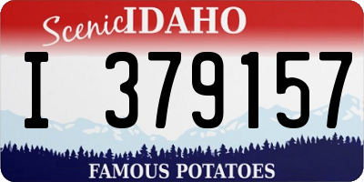 ID license plate I379157