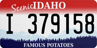 ID license plate I379158