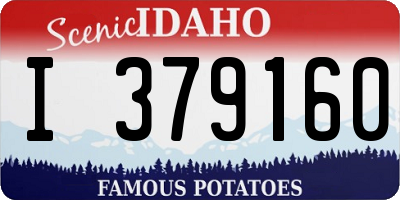 ID license plate I379160