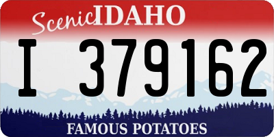 ID license plate I379162