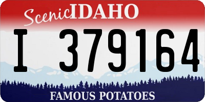ID license plate I379164
