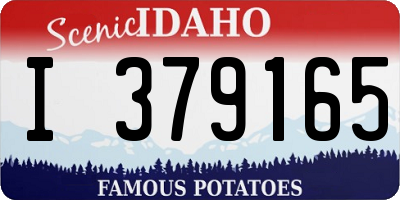 ID license plate I379165