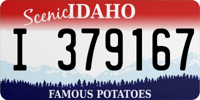 ID license plate I379167