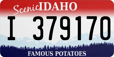 ID license plate I379170
