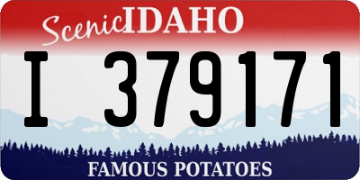 ID license plate I379171