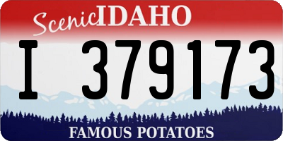 ID license plate I379173