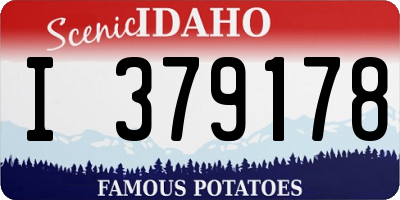 ID license plate I379178
