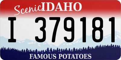 ID license plate I379181