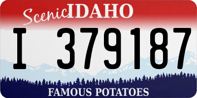 ID license plate I379187