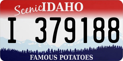 ID license plate I379188