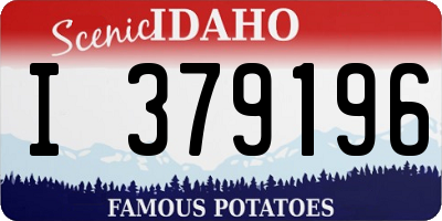 ID license plate I379196