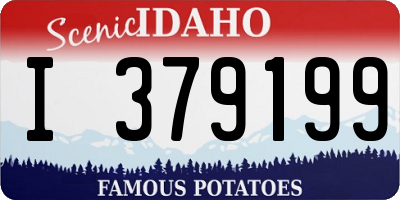 ID license plate I379199