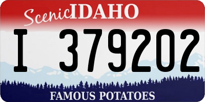 ID license plate I379202
